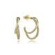 Pendientes de aros de plata chapada Viceroy Ref. 9157E100-30