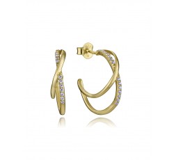 Pendientes de aros de plata chapada Viceroy Ref. 9157E100-30