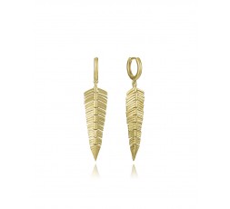Pendientes de plata chapada pluma Viceroy Ref. 2338E100-00