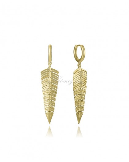Pendientes de plata chapada pluma Viceroy Ref. 2338E100-00