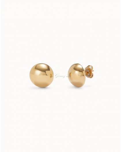 Pendientes media bola dorada Uno de 50 Ref. PEN0996ORO0000U