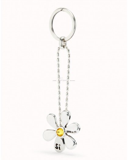 Llavero flor Uno de 50 Ref. LLA1024AMRMTL0U