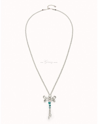 Collar largo libelula Uno de 50 Ser Rebelde Ref. COL1963VRDMTL0U