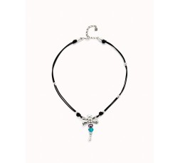 Collar cuero libelula Uno de 50 Ref. COL1959MCLMTL0U