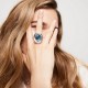 Anillo Ser Valiente Uno de 50 Ref. ANI0826AZUMTL18