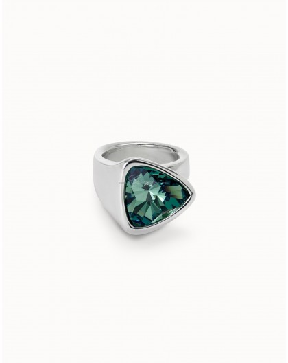 Anillo Uno de 50 cristal verde Ref. ANI0833VRDMTL15