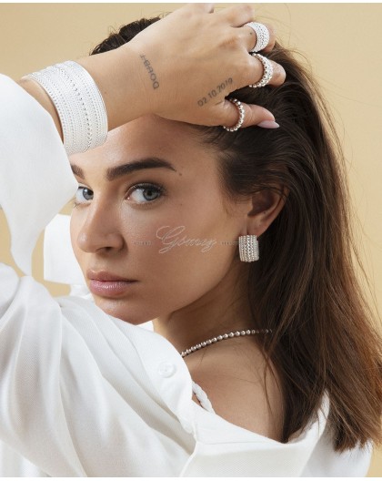 Pendientes de aros bolitas Laura Escanes Viceroy Ref. 14317E01000