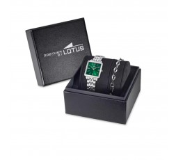Reloj de señora Lotus cuadrado verde Ref. 19010/5