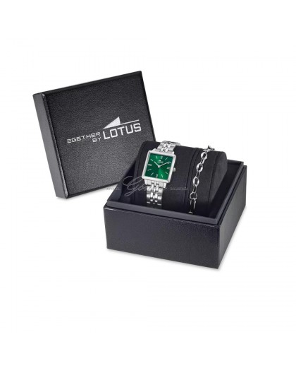 Reloj de señora Lotus cuadrado verde Ref. 19010/5