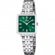 Reloj de señora Lotus cuadrado verde Ref. 19010/5