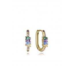 Pendientes de aros de plata chapada Viceroy Ref. 15129E100-39