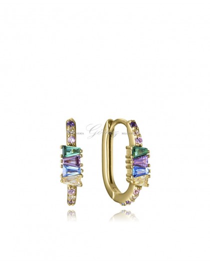 Pendientes de aros de plata chapada Viceroy Ref. 15129E100-39