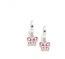 Pendientes de aros de plata mariposa Agatha Ruiz de la Prada Ref. 040DIV
