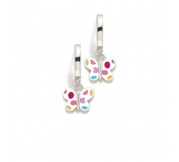 Pendientes de aros de plata mariposa Agatha Ruiz de la Prada Ref. 039DIV