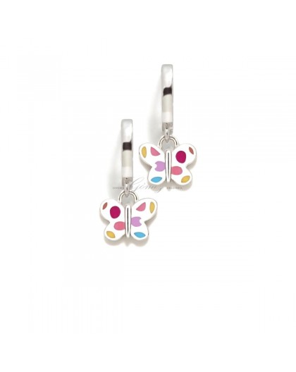 Pendientes de aros de plata mariposa Agatha Ruiz de la Prada Ref. 039DIV