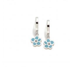 Pendientes de aros de plata flor Agatha Ruiz de la Prada Ref. 038DIV