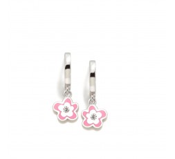 Pendientes de aros de plata Agatha Ruiz de la Prada flor Ref. 034DIV
