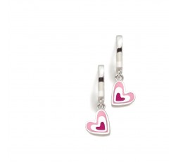 Pendientes de aros de plata corazon Agatha Ruiz de la Prada Ref. 026DIV