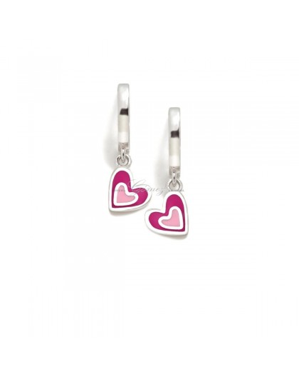 Pendientes de aros de plata corazon Agatha Ruiz de la Prada Ref. 025DIV