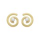 Pendientes espiral Luxenter con perla Ref. SGEM17011400