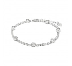 Pulsera de plata con circonitas Ref. BX3700000
