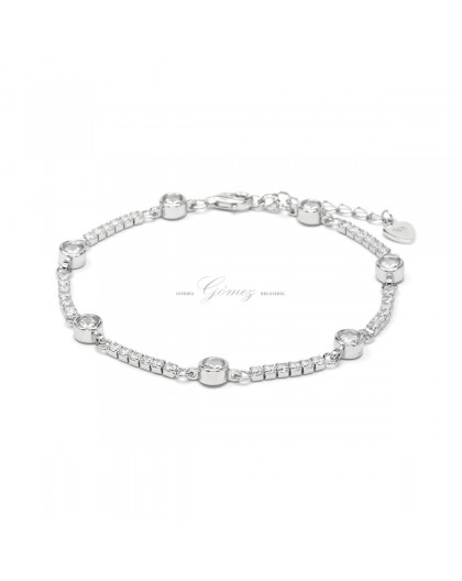 Pulsera de plata con circonitas Ref. BX3700000