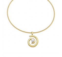 Gargantilla rigida Luxenter espiral perla Ref. SGNM11511400