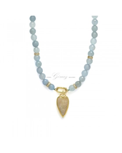 Collar de plata Zady jade Luxenter Ref. NXA656Y16100