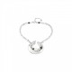 Collar Media Luna Uno de 50 con perla Ref. COL1249BPLMTL0U