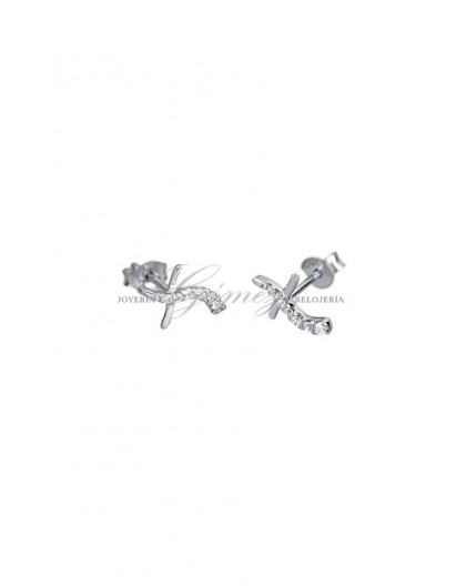 Pendientes Cruz Lotus Silver Ref. LP1525-4/1