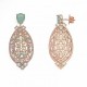 Pendientes de plata con piedras de colores Salvatore Ref. 236A0006