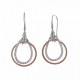 Pendientes de plata bicolor Salvatore Ref. 136A0229