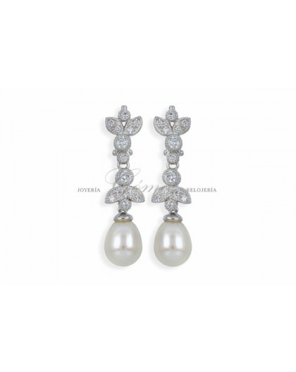 Pendientes de perlas con swarovski Maximo Betro Ref. 4731