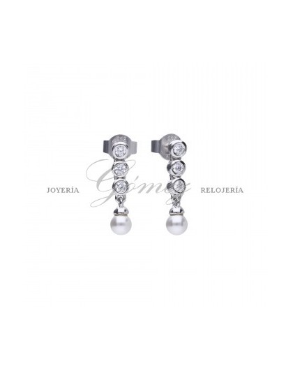 Pendientes de perlas con circonitas Diamonfire Ref. 6218571111