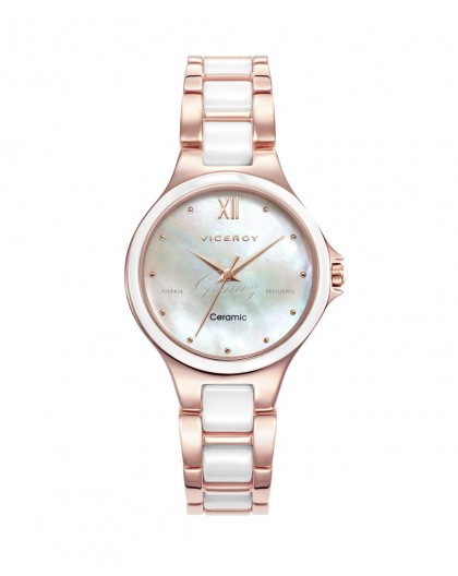 Reloj de señora ceramica blanca Ref. 471186-93