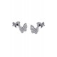 Pendientes de plata mariposas de circonitas Ref. LP1508-4/1