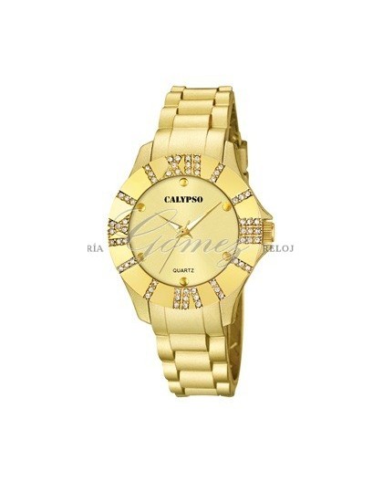 Reloj caucho dorado Ref. K5649/A