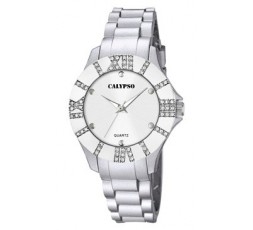 Reloj Calypso caucho plateado Ref. K5649/7