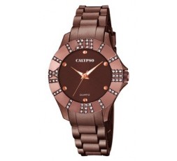 Reloj Calypso caucho marrón Ref. K5649/E