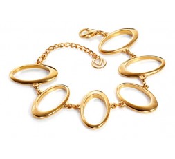 Pulsera anillas doradas Viceroy Fashion Ref. 3132P09012