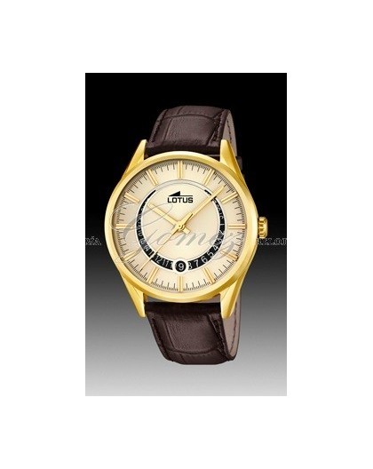 Reloj Lotus de piel chapado Ref. 15979/1