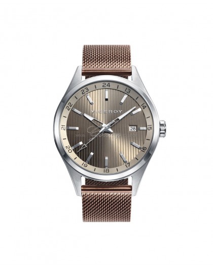 Reloj de caballero Viceroy marron malla Ref. 42357-17