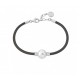 Pulsera cuero con perla Majorica Ref. 14223.01.2.000.010.1