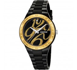 Reloj Calypso negro y dorado Ref. K5632/4