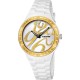 Reloj Calypso blanco y dorado Ref. K5632/2