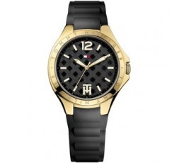 Reloj Tommy Hilfiger negro y dorado Ref. 1781382