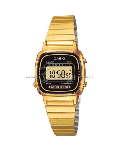 Reloj casio dorado pequeño Ref. LA670WEGA-1EF