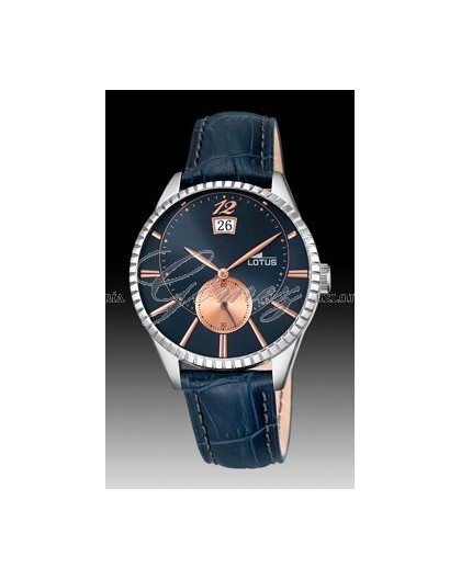 Reloj Lotus de piel azul Ref. 18322/4