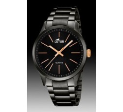 Reloj Lotus de acero negro Ref. 18162/2