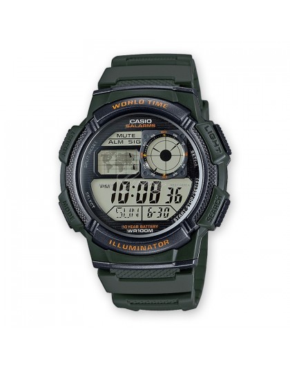 Reloj Casio digital verde Ref. AE-1000W-3AVEF